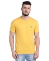 Shop Men's Yellow Casual T-shirt-Front