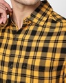 Shop Men's Yellow Checked Shirt