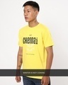 Shop Men's Yellow Chennai City Typography T-shirt-Design