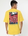 Shop Men's Yellow Chibi Iron Graphic Printed Oversized Fit T-shirt-Design