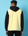 Shop Men's Yellow Color Block Denim Hoodie Jacket-Design