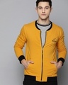 Shop Men's Yellow Color Block Jacket-Front