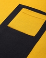 Shop Men's Yellow Color Block T-shirt-Full