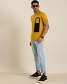 Shop Men's Yellow Color Block T-shirt