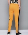 Shop Men's Yellow Color Block Track Pants-Design