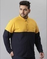 Shop Men's Yellow Colorblocked Stylish Full Sleeve Casual Shirt-Full