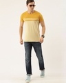 Shop Men's Yellow Colourblocked T-shirt