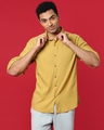 Shop Men's Yellow Cotton Shirt-Front