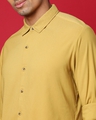 Shop Men's Yellow Cotton Shirt