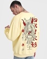 Shop Men's Yellow Flash (Naruto) Graphic Printed Oversized Sweatshirt-Full