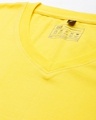 Shop Men's Yellow Full Sleeve V Neck T-shirt-Full