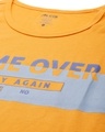 Shop Men's Yellow Game Over Typography Slim Fit T-shirt