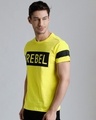 Shop Men's Yellow Graphic Print T-shirt