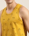 Shop Men's Yellow Graphic Print Tank Top