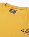 Shop Men's Yellow Graphic Printed Oversized T-shirt