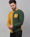 Shop Men's Yellow & Green Color Block Slim Fit Shirt-Design