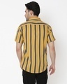 Shop Men's Yellow & Grey Striped Shirt-Design