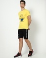 Shop Men's Yellow Guess What Graphic Printed T-shirt-Design