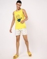 Shop Men's Yellow Guess What Graphic Printed Vest-Design