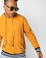 Shop Men's Yellow Hooded Sweatshirt