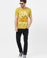 Shop Men's Yellow I'm Not Lazy Graphic Printed T-shirt-Full