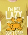 Shop Men's Yellow I'm Not Lazy Graphic Printed T-shirt