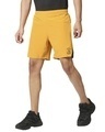 Shop Men's Yellow Knee Striped Casual Shorts-Design