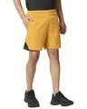 Shop Men's Yellow Knee Striped Casual Shorts-Full