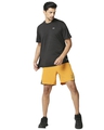 Shop Men's Yellow Knee Striped Casual Shorts