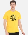 Shop Men's Yellow Law of Water Printed T-shirt-Front