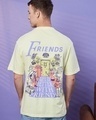 Shop Men's Yellow Life is Better Graphic Printed Oversized T-shirt-Front