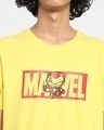Shop Men's Yellow Marvelous Ironman T-shirt