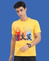 Shop Men's Yellow MGD Printed T-shirt-Front
