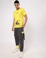 Shop Men's Yellow Musafir Hoon Graphic Printed T-shirt-Design