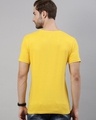 Shop Men's Yellow Now Or Never Typography T-shirt-Full