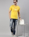 Shop Men's Yellow Now Or Never Typography T-shirt