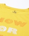 Shop Men's Yellow Now Or Never Typography T-shirt