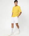 Shop Men's Yellow Oversized Fit T-shirt