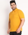 Shop Men's Yellow Plus Size Polo T-shirt-Design