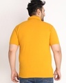 Shop Men's Yellow Plus Size Polo T-shirt-Full