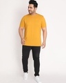 Shop Men's Yellow Plus Size T-shirt