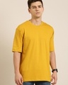 Shop Men's Yellow Oversized T-shirt-Front