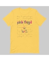 Shop Men's Yellow Pink Floyd The Wall Typography T-shirt