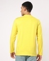 Shop Men's Yellow Plus Size Henley T-shirt-Full