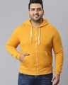 Shop Men's Yellow Plus Size Sweatshirt-Front