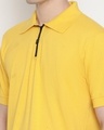 Shop Men's Yellow Slim Fit T-shirt-Full