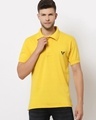 Shop Men's Yellow Slim Fit T-shirt-Front