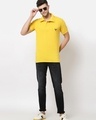 Shop Men's Yellow Slim Fit T-shirt