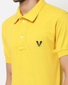 Shop Men's Yellow Slim Fit T-shirt