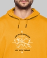 Shop Men's Yellow Printed Regular Fit Hoodie-Design